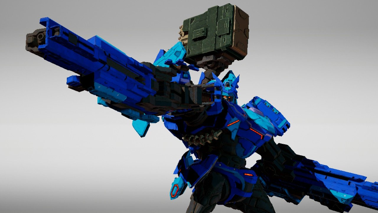 鮫垢お引越し ｒｔ 雑談垢それと宣伝も デモンエクスマキナ ガンアーム という男のロマンの塊でしかないアーマーをてにいれたので ガンアーム専用の機体を 名付けて ブルークラスト ヤシガニやロブスターなどの甲殻類をイメージした