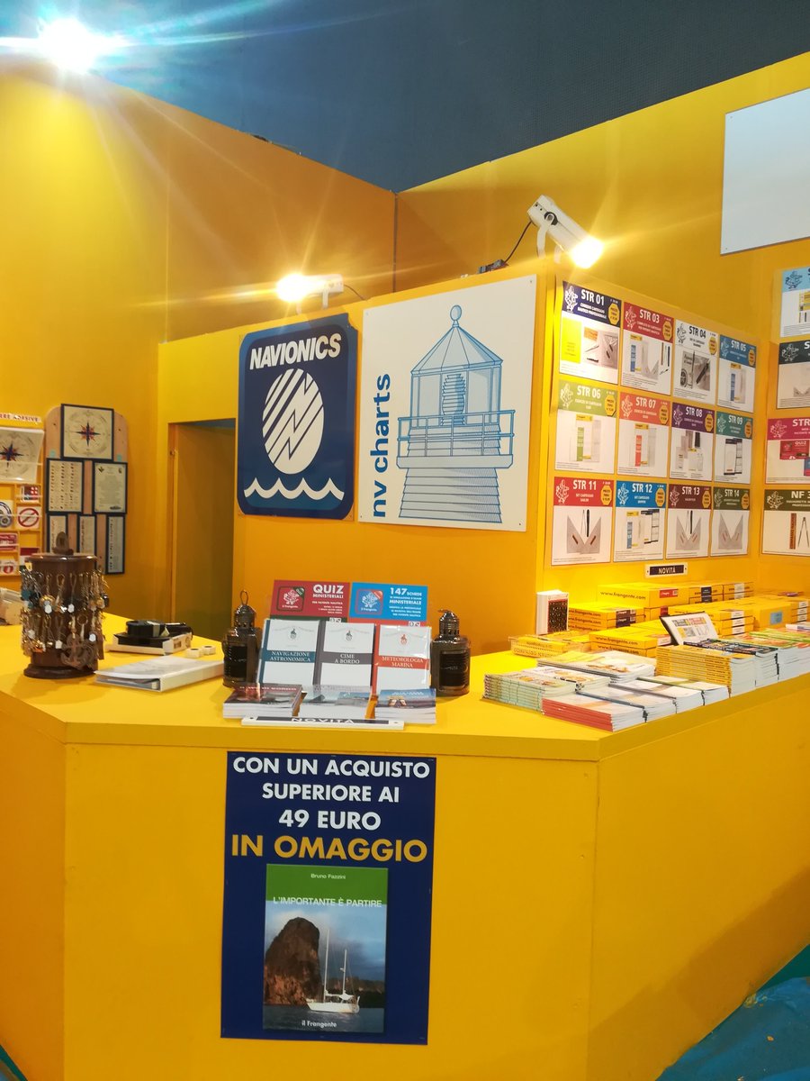 ilfrangente's tweet photo. #SaloneNautico Fino a #domani potete trovare le pubblicazioni, le carte nautiche e l'oggettistica del nostro store al Padiglione B superiore #StandH3! Vi aspettiamo! https://t.co/QSDJG45P87