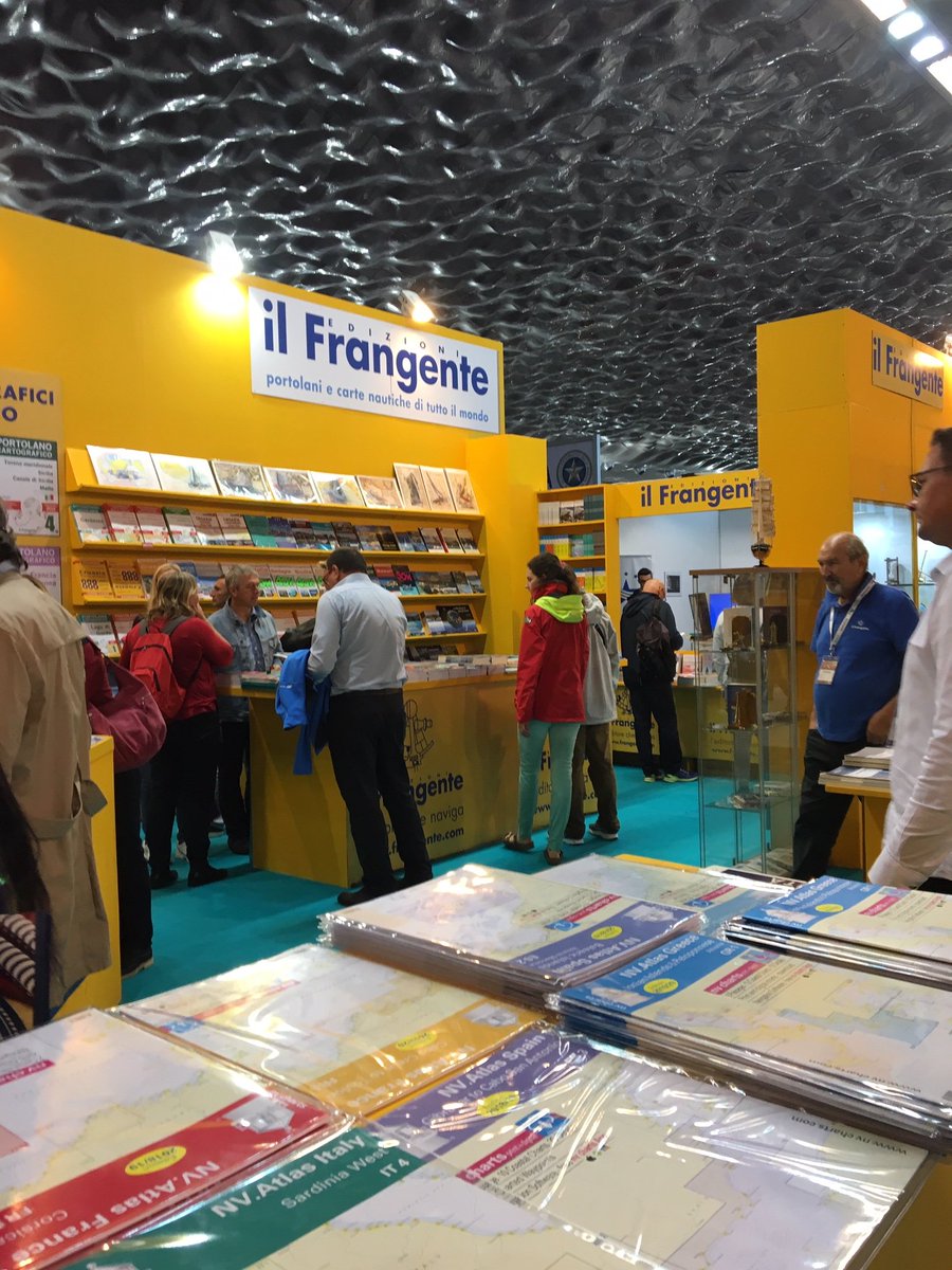 ilfrangente's tweet photo. #SaloneNautico Fino a #domani potete trovare le pubblicazioni, le carte nautiche e l'oggettistica del nostro store al Padiglione B superiore #StandH3! Vi aspettiamo! https://t.co/QSDJG45P87
