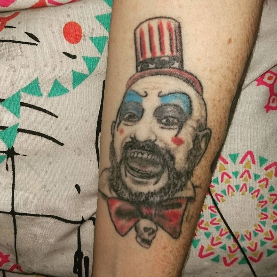 away.My captain spaulding tattoo was one of my first ever tattoos I got 7 y...