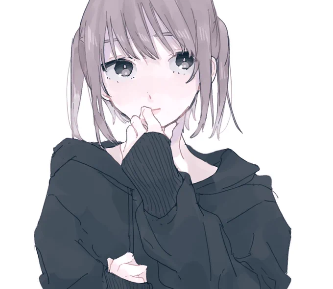 好みの子を描いた
三白眼 