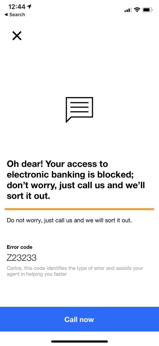 CJ_Aliaga's tweet photo. Estimado @BancoSabadell, es maravilloso que cuando tienes un problema iniciando sesión, aparezca un código y un botón que me permita llamar. Lo que no es maravilloso es que cuando presiono en llamar me diga que para llamar tengo que iniciar sesión.. No sé como lo veis vosotros... https://t.co/C5vMiprYUw