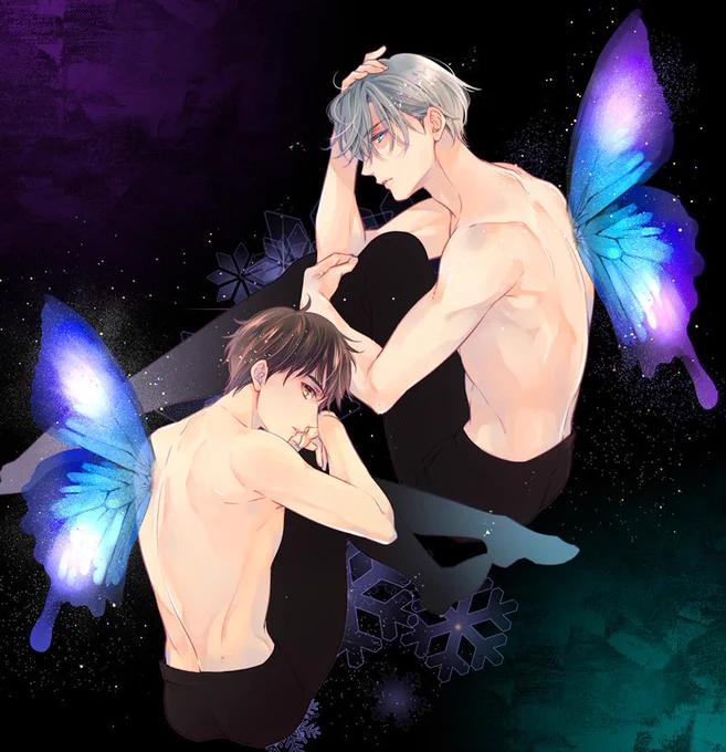さっきの師弟、せっかく対なので並べてみた🦋 