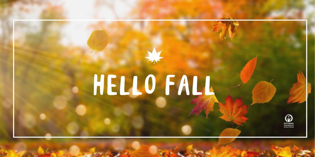 OttCatholicSB's tweet image. Happy First Day of Fall 🍂 Share your #FallFeelings in a GIF!