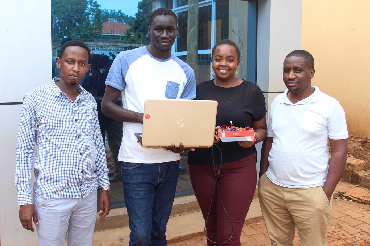 utamu_uni's tweet photo. Today, we celebrate #innovation! For their course project, this pair of #computing students (Gloria Nalujjumwa and Jonathan Nyanga) designed a #Luganda Voice Commanded Low-Cost Control Unit for motorized wheel chairs for #PWDs. #UTAMU_innovations #Computing #Technology #AI https://t.co/vk866HESyJ
