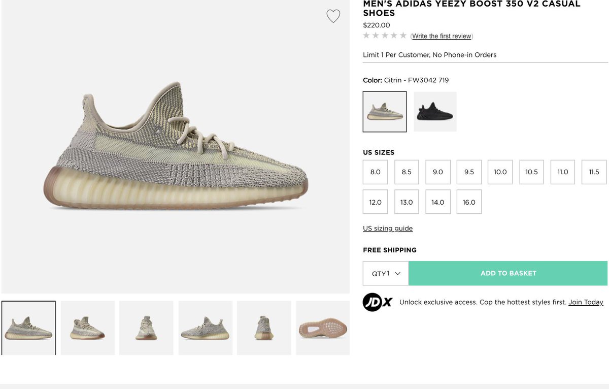 Yeezy Boost 350 V2 Citrin Raffle is now live on SNKRS COM