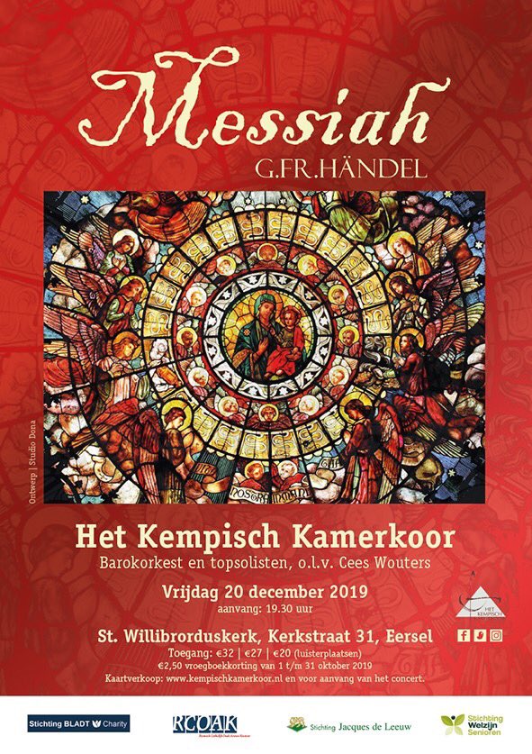 Op 1 oktober start de kaartverkoop van #messiah #concert via onze site kempischkamerkoor.nl Hele maand okt €2,50 vroegboekkorting! <a href="/EerselNL/">Eersel Citytweet</a> <a href="/VVVBrabant/">VVVBrabant.nl</a> <a href="/VVVEersel/">VVV Eersel</a> <a href="/ZOBrabants/">VVV Zuidoost-Brabant</a> <a href="/GemEersel/">Gemeente Eersel</a> <a href="/VisitBrabant/">VisitBrabant Partners</a>