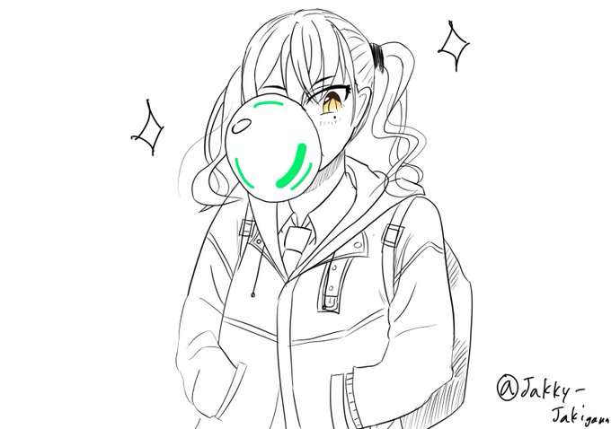 超華麗かつクールに風船ガムを嗜む砂塚あきらちゃん
#デレステPさんと繋がりたい #砂塚あきら #辻野あかり #絵描きさんと繋がりたい #絵描きさんと仲良くなりたい 