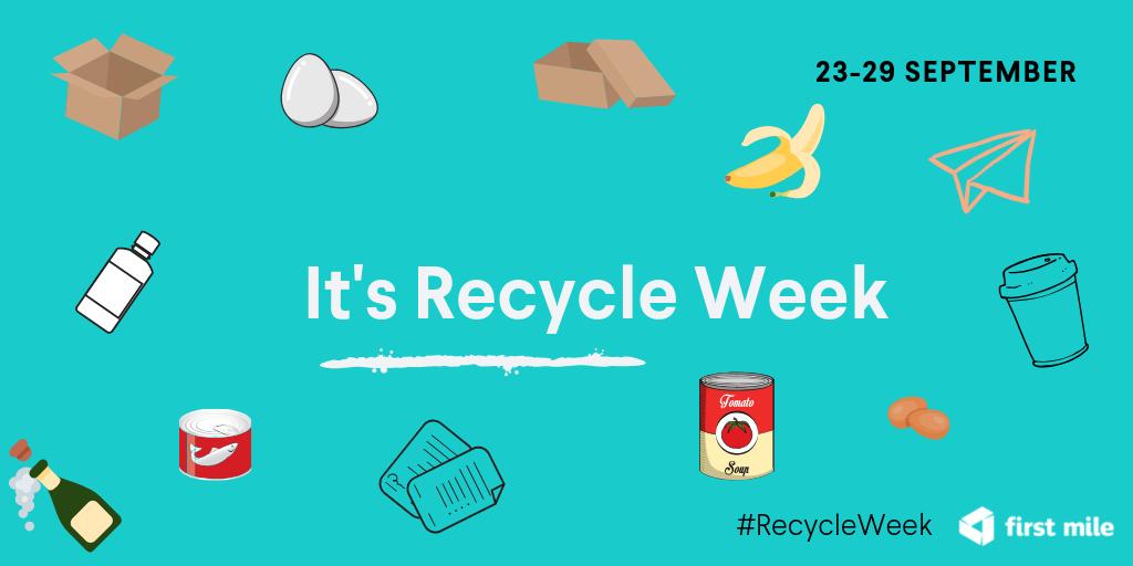 firstmile's tweet image. This week is Recycle Week ♻️ and we are using this as a reminder for people to rinse, squash, crush sort and separate their waste, whether it’s in the bathroom, kitchen, the office or the outdoors 🚮
#RecycleWeek2019 #RecycleWeek