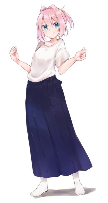 「blue skirt long skirt」 illustration images(Oldest)