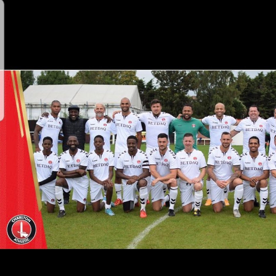 Welcome to the new and improved Charlton vets team. Thanks to cray valley and everyone's support yesterday #cafc