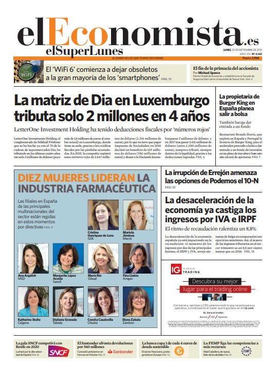 eESanidad's tweet photo. Diez mujeres toman el poder de la industria farmacéutica en España https://t.co/dijVPzfUQV vía @elEconomistaes https://t.co/bQGWym3x9S