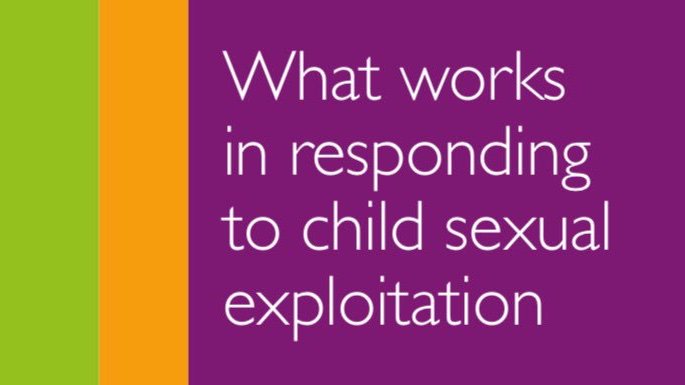 IN CASE YOU MISSED IT: excellent summary of research evidence on what works for children and young people affected #CSE 
👉bit.ly/2m9GGoA
