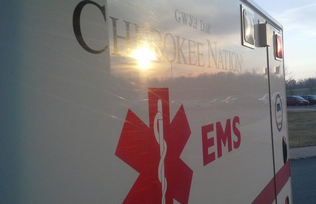 CherokeeNation's tweet photo. It's still early on this Monday morning, but you'll find our #CherokeeNation #EMS service out and about already. Wado to their dedicated staff for serving the Cherokee people 24 hours a day. #CherokeeNationHealth https://t.co/I91akTHydO