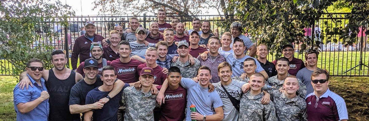 CoachCaffelle's tweet photo. Just got back from Norwich’s bicentennial celebration. Was able to catch up with #cantonwrestling Alum Josh Nix, the @CadetWrestling team, and a lot of my original teammates. A fantastic weekend with truly great people! #norwichforever #dontmesswiththefamily https://t.co/7f0GBc619y
