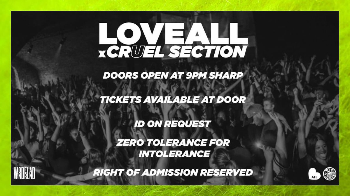 Lynn_J_LeRoux's tweet image. Tonight I’ll be opening up the HipHop at @LoveAll_Party X @CruelSection from 9pm!! The line up is too 🔥🔥come through! Yal in for a treat💥