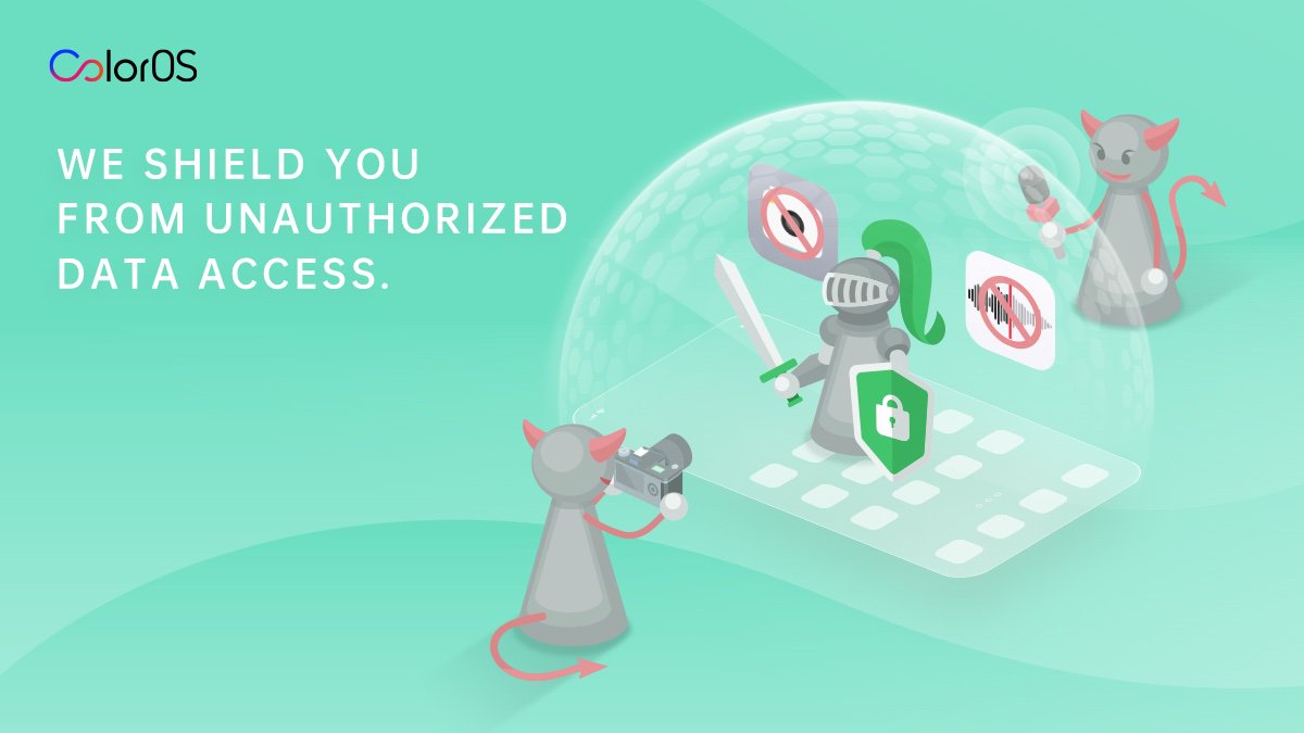 colorosglobal's tweet photo. With #ColorOS, you have the choice to stop apps and third parties from stealing your data - Simply block their access to your camera and microphone!
#OPPO #ColorOSfeatures https://t.co/SPzqu3jF1E