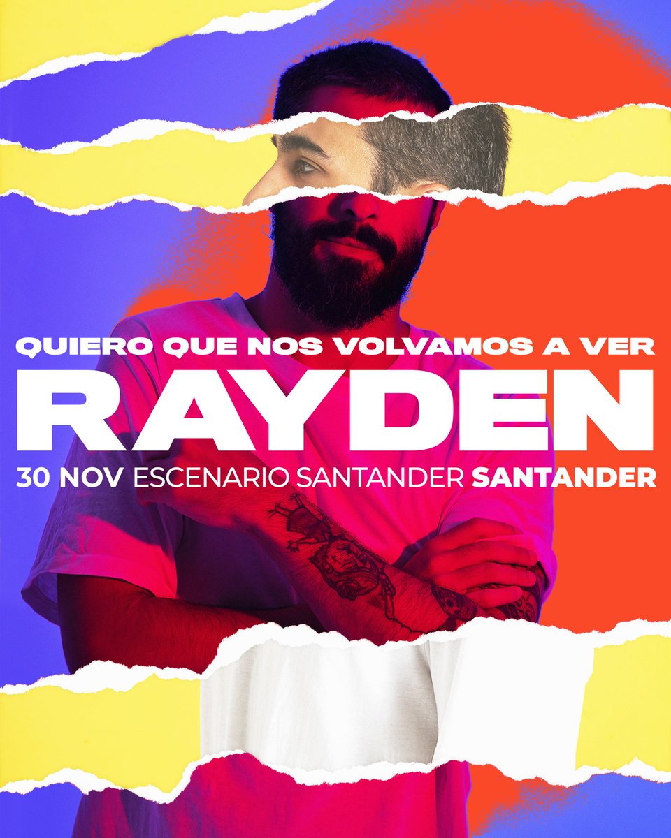 RaydenConcierto's tweet photo. 30NOV #Santander

Ubicación: Escenario Santander
Dirección: Av. de la Constitución, 39. 39012 Santander
Fecha: Sábado 30 de Noviembre de 2019
Apertura de Puertas: 21:00
Precio: Entradas Anticipadas 18 € + GG

https://t.co/2a7vhOfu6R https://t.co/WA3sAjBQy2