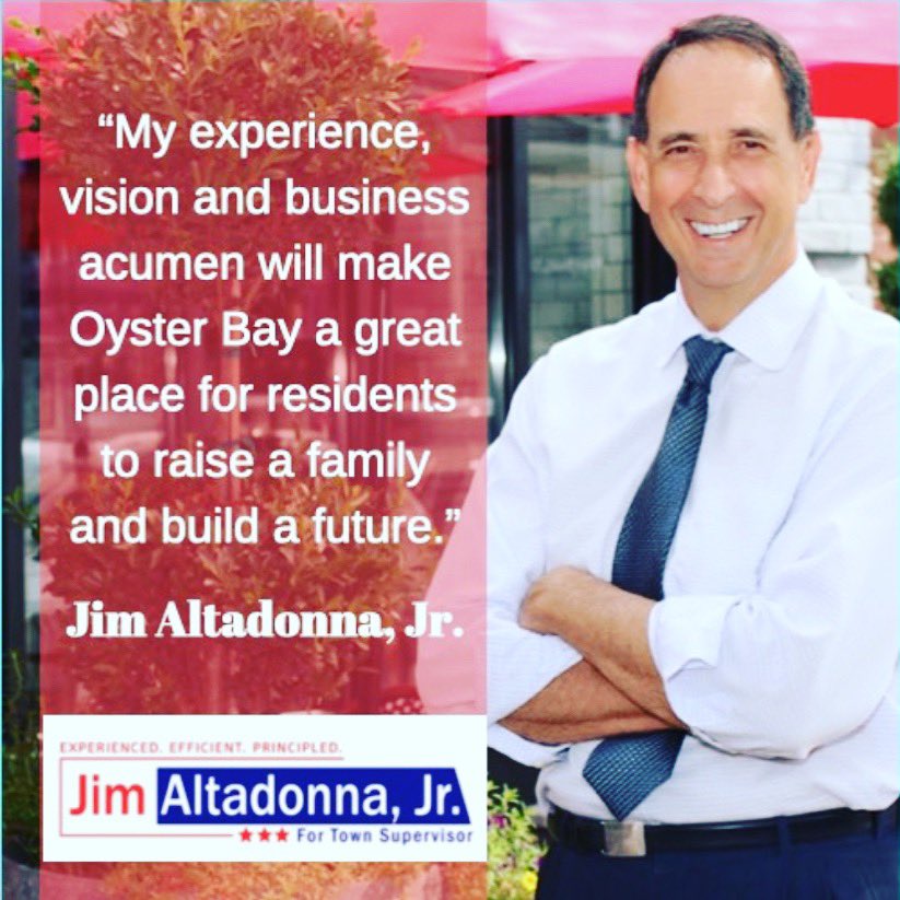 Altadonna4TOB's tweet photo. As a 28-year resident of Oyster Bay, a father, business owner, active member of the Massapequa Park community, &amp; former President of the Nassau County Village Association, I believe I have the experience and vision to be the next Supervisor of Oyster Bay. #AltadonnaforSupervisor https://t.co/ERIiSSMq9x