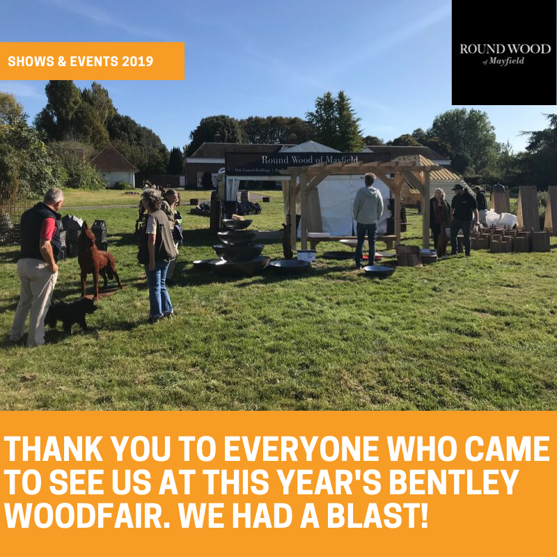 Thank you to everyone who came to see us at this year's Bentley Woodfair. If you didn't manage to grab a deal at the show there are still plenty of offers on our website. buff.ly/2qbJos5 or call 01435 867 072. #roundwood #show #trade #DIY #HomeImprovement #gardendesign