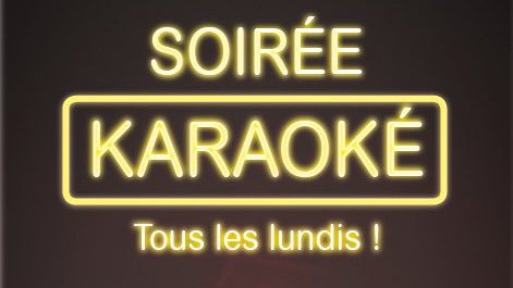 Lâchez-vous le temps d'une soirée karaoké ! 

Vous êtes nombreux, le soir, à chanter autour du bar ! ^^ 
Nous vous invitons officiellement à choisir votre playlist et à casser la voix !

Choisissez votre morceau, prenez le micro et posez votre flow !

Pas d'inscription requise.
