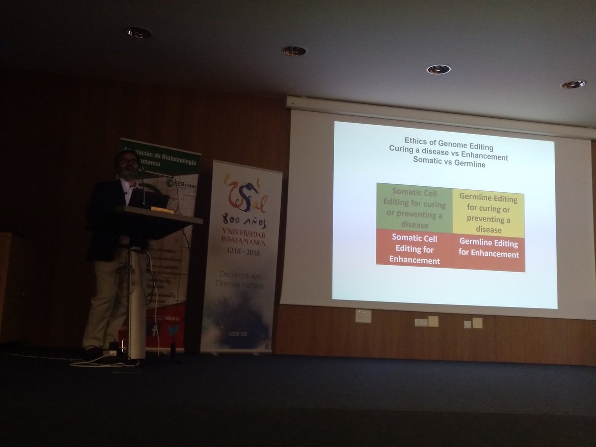 ConchiLillo's tweet image. Nos cuenta @LluisMontoliu lo que se puede y no se puede hacer con #CRISPR en células humanas #BiotechweekSAL #biotechweek