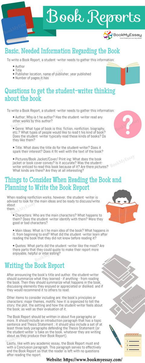 Book_My_Essay's tweet image. If you are a student who needs book report writing help, then BookMyEssay is the right place for you. We would further discuss the steps that you must follow while writing a Book Report:
Call Now:  +1(240)839-9485
#BookReportWriting #HomeworkWritingHelp #Coursework #BookMyEssay