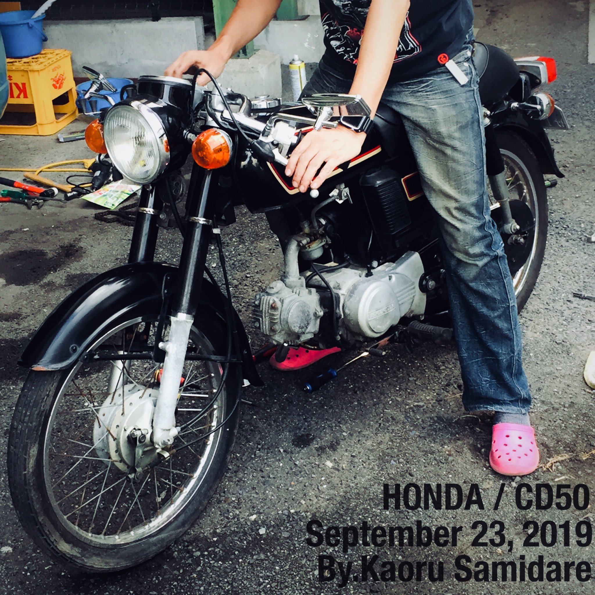 五月雨 薫 Kaorusamidare いやちょっと待って うちのベンリィ格好良いんだけど 4mini Cd50 ベンリィ Honda カフェレーサー ロッカーズ T Co Jg2jlcsc8q Twitter