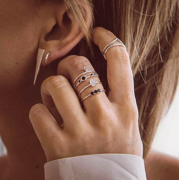 made_inland's tweet photo. Second skin jewelry. Elegant, on-trend gold and silver stackable rings and earrings by Montreal-based collection https://t.co/IqtCpDzgOB. Preview online and shop in person at #INLANDFall2019 this Friday & Saturday! https://t.co/y5eHQyzc5W