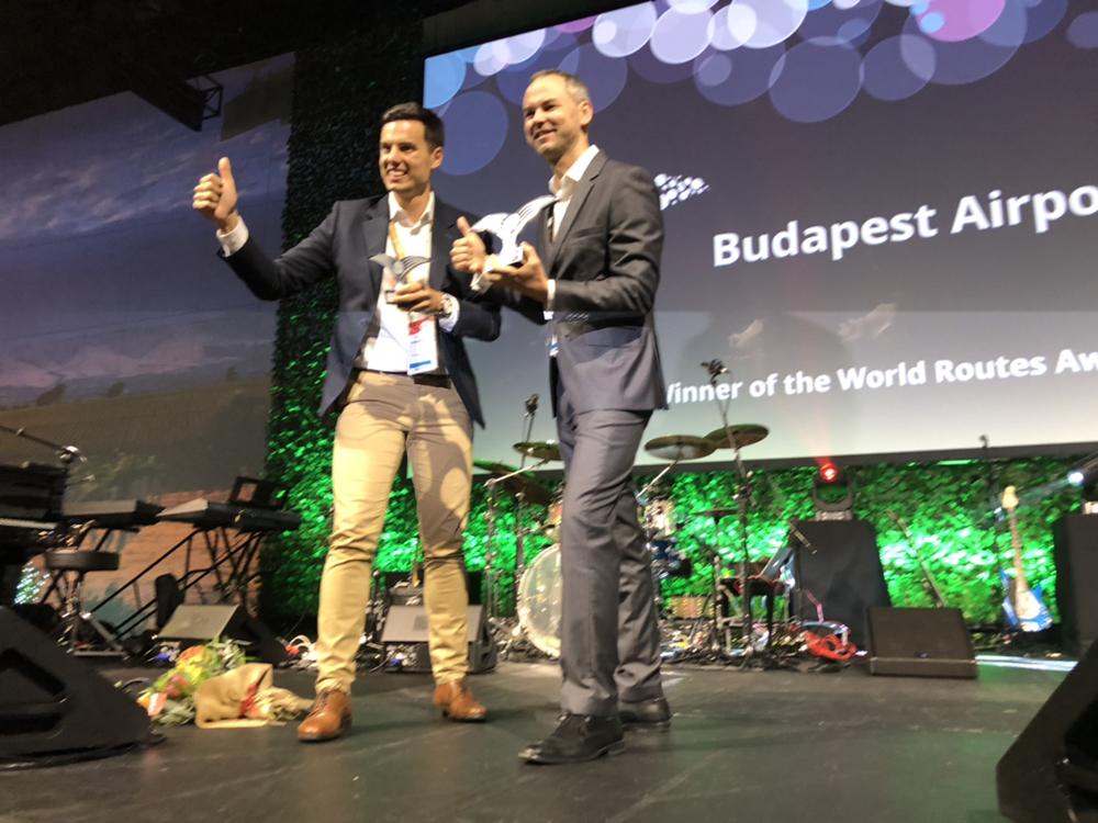 Huge congratulations to our client <a href="/budairport/">Budapest Airport</a> on not only winning the 4-20 Million Passengers category but being crowned the Overall Winner of the #RoutesAwards 2019 - congratulations! #overallwinner #WorldRoutes #rdc #budapestairport