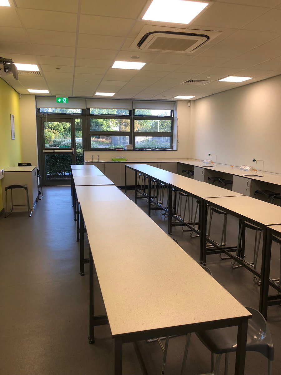 HeadteacherDcc's tweet photo. Investing in our future. Our new science lab was opened today, increasing the specialist room capacity in that subject by 20%. #DCCScience #DCC #DCCFuture #NewClassroom https://t.co/cdVr3C7rkO