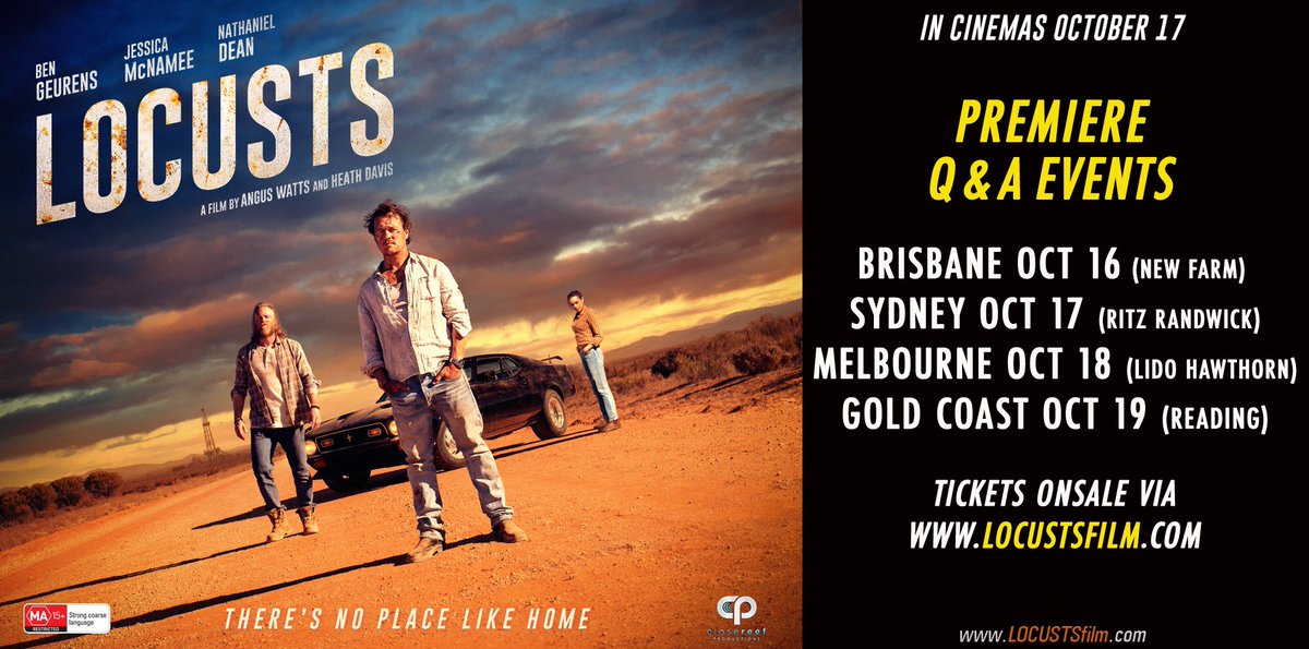 LOCUSTS Brisbane/Sydney/Melbourne Premiere tickets onsale now at locustsfilm.com