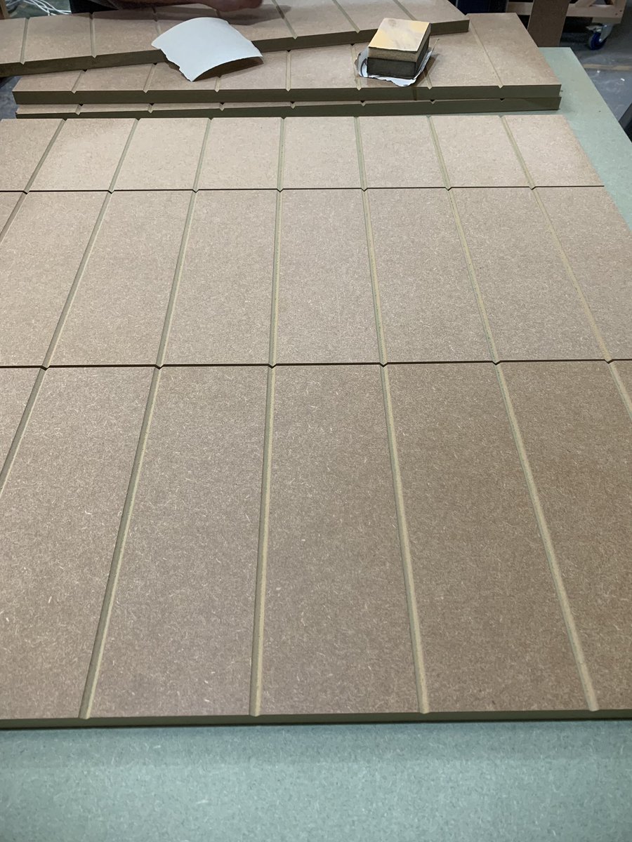 First use of the new ‘V Groover’ on drawer fronts #joinery #cnc #chester