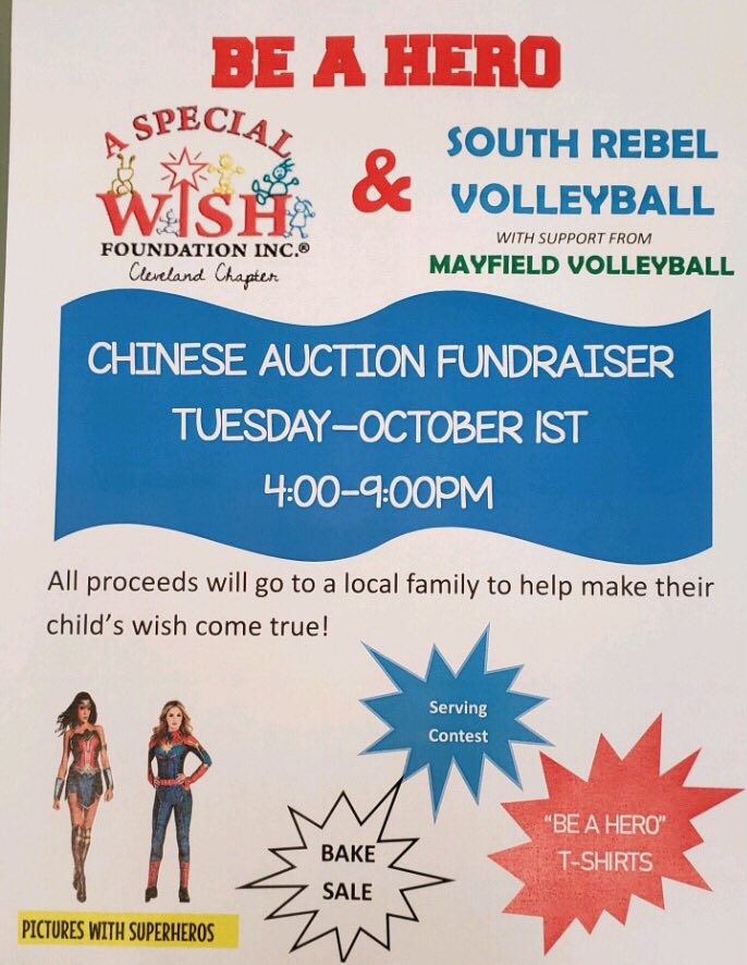 Help spread the word for our fundraiser this year. Let’s get a big crowd and help support an amazing organization @aspecialwishcle