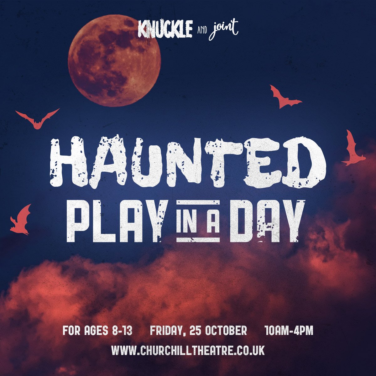 Celebrate all things #Halloween this half term &amp; join <a href="/KnuckleandJoint/">Knuckle and Joint</a> for their Haunted Play in a Day workshop on Fri 25 Oct. Participants will work with horror stories &amp; adapt them into their own performance. Find out more &amp; book a place here: bit.ly/2m631DE