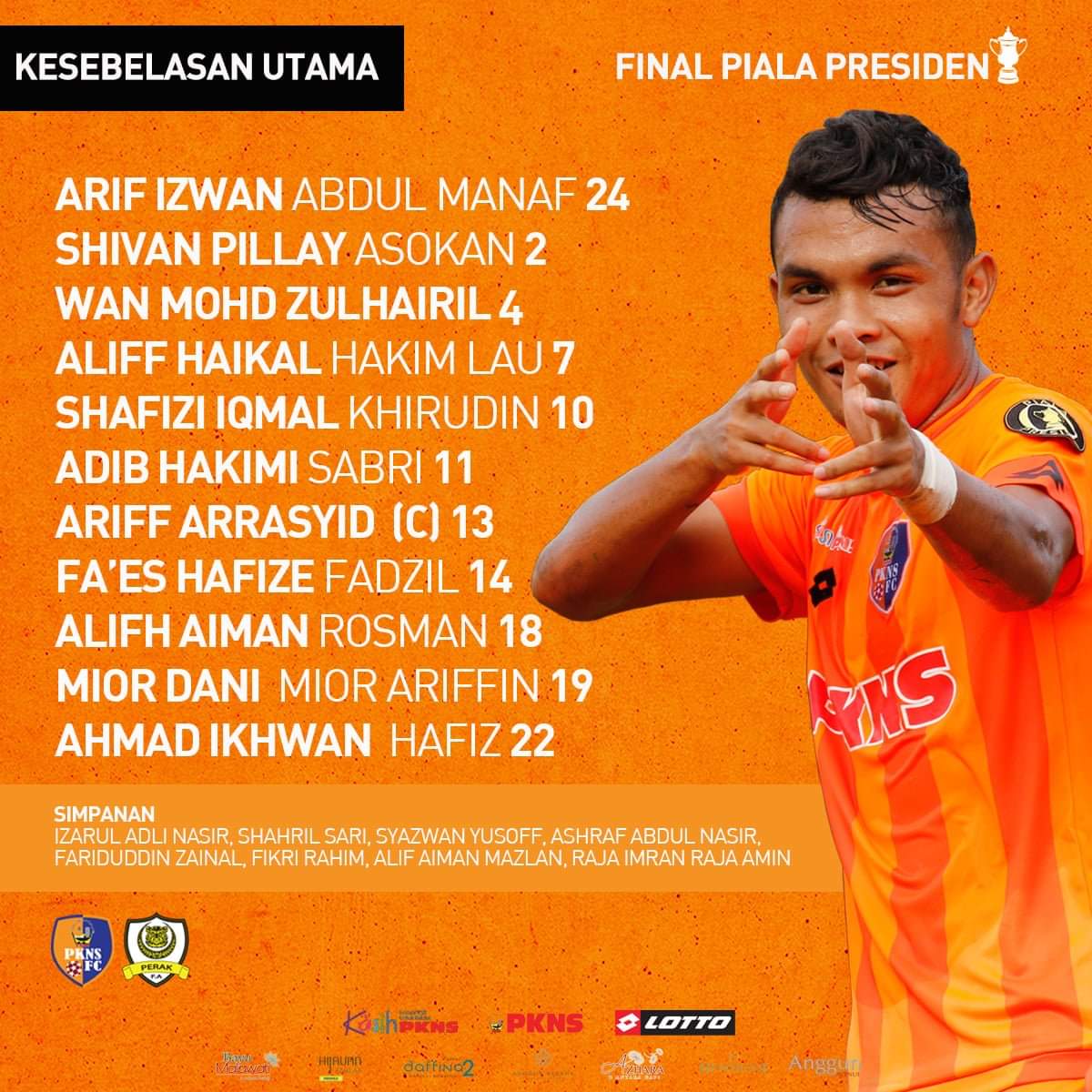 #FinalPialaBelia Kesebelasan utama dan simpanan pasukan PKNS FC bertemu Perak, malam ini.
.
#TheRedAnts #FearNothing