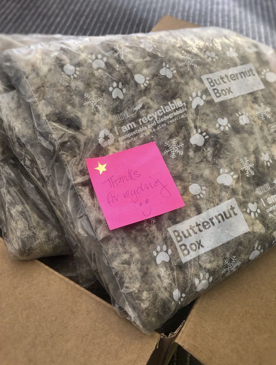 We received a full box of liners to be recycled and a 🌟from one very lovely @ButternutBox customer. 

If you can’t think of the best way to reuse your Woolcool, then send it back for us to make more Woolcool!

#circulareconomy #reuse #recycle #reducepackaging #saveourplanet