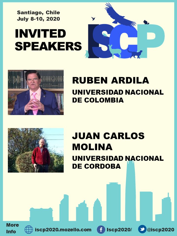 iscp2020's tweet photo. Professors Rubén Ardila and Juan Carlos Molina confirmed invited speakers for our #ISCP2020 https://t.co/uENojLhamM
