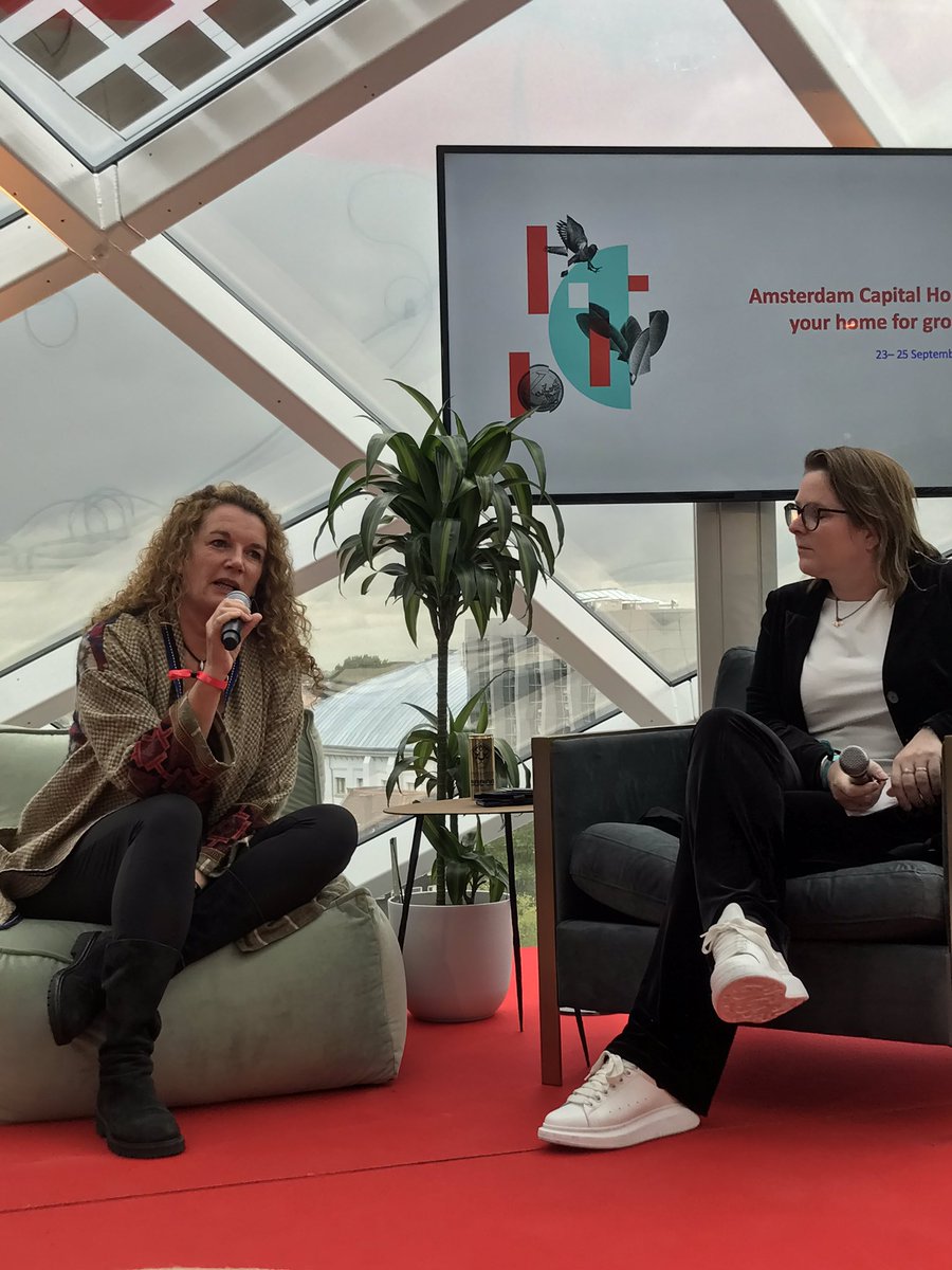 Hilde van der Meer of amsterdam inbusiness at <a href="/AMSCapitalHouse/">Amsterdam Capital House</a>: “We need to work together with disruptive companies to futureproof our cities.” #talent #startups #foreigndirectinvestment #fdi #iamsterdam