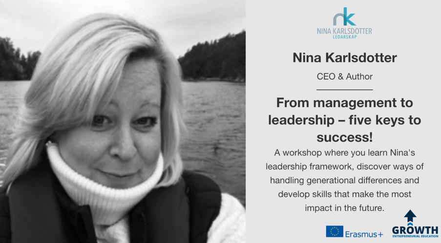Nina Karlsdotter, Karlsdotter Leadership's CEO, will join us @ 4th Entrepreneurial Lab! She will share experiences in helping companies build their #leadership skills for the future. Register today for this free masterclass in Stockholm <a href="/karolinskainst/">Karolinska Institutet</a> eventbrite.com/e/the-missing-…