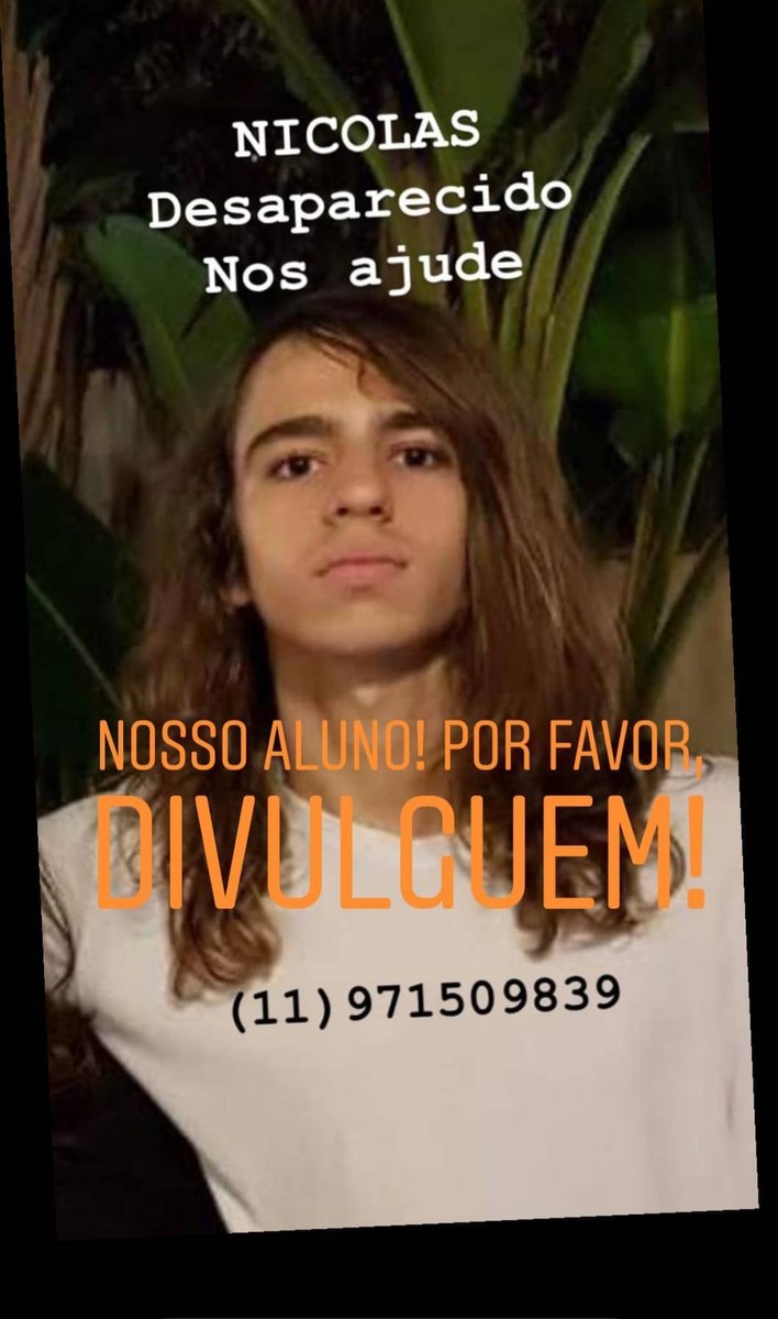 NiceIssa's tweet image. Nicolas Carvalho, menino talentoso, musico, saiu de casa pra uma apresentacao e não voltou.  Vamos ajudar, mora na Vila Leopoldina.  DIVULGUEM!!!  @recordtvoficiaI @SBTonline 
@GeraldoBalancaG 
@jornaldarecord