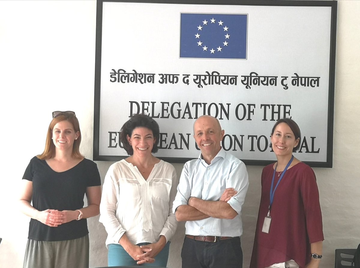 DoroFischer's tweet photo. At the @EUinNepal preparing the last things for tomorrow's #PFDAsia. Looking forward to great exchanges on how the #SDGs are implemented in Asia! https://t.co/RvsWHsExp6