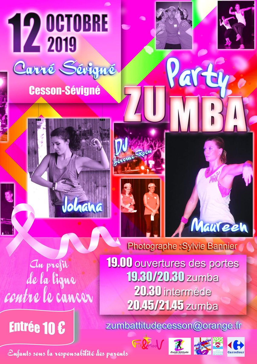 FitandMoov's tweet photo. 💥SAVE THE DATE 💥
🎗️🎗️ #ZumbaParty caritative animée par Maureen @casaert et Johana 
📆 Samedi 12 octobre
🕛 Dès 19h 
📌 Au Carré Sévigné à @cessonsevigne
💰 10€ au profit de @liguecontrelecancer🎗️🎗️

#zumba #cancer #liguecontrelecancer #maladie #octobrerose #rennesmetropole https://t.co/M2Y2eeOxqz