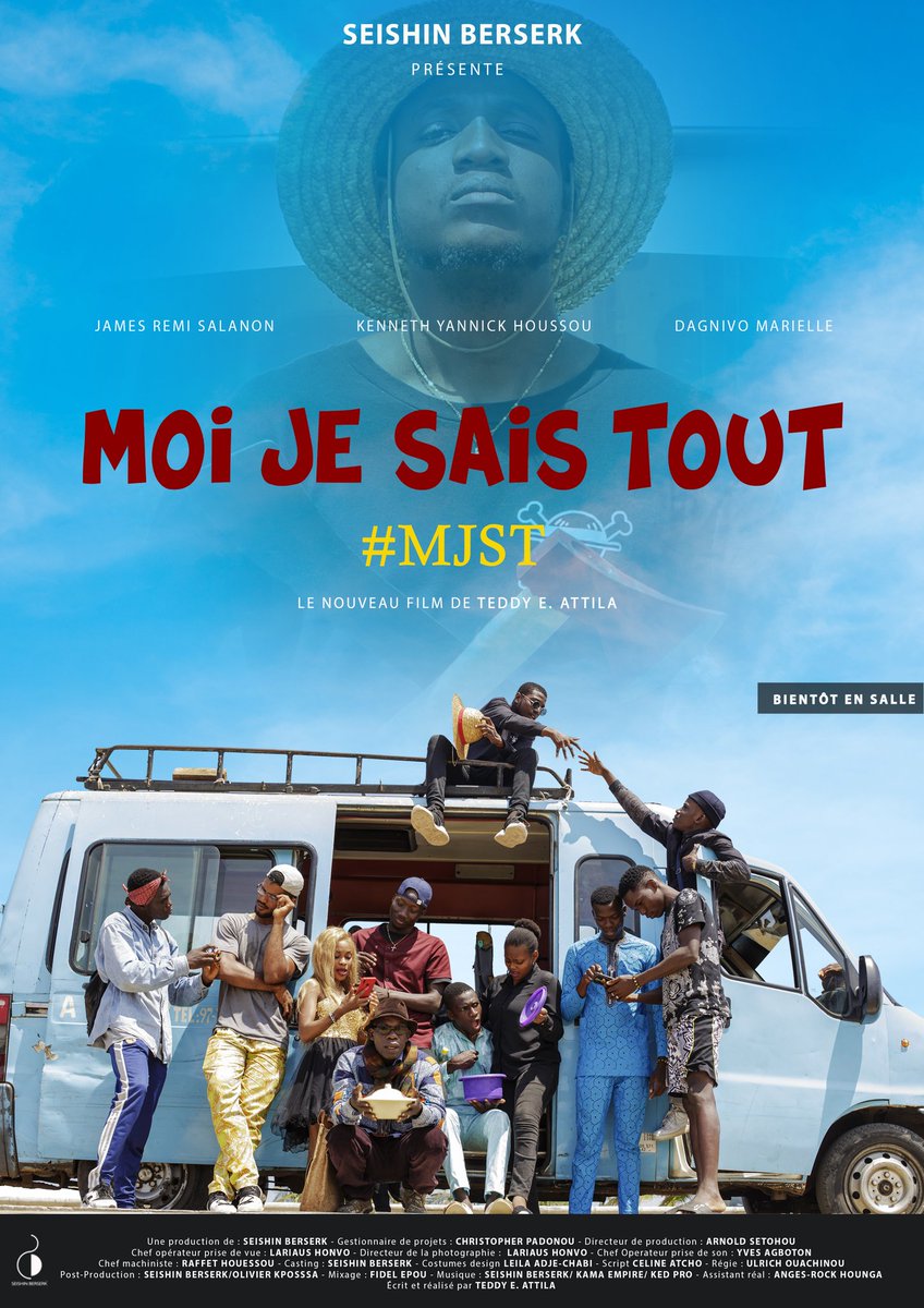 MOIJESAISTOUT2's tweet photo. Hi gud people. 😁😎
Que du plaisir et du bonheur pour acceuillir la chaleur d'octobre. 
Affiche Officielle du nouveau film de Teddy E. ATTILA. 🎬📽
Alors qui se reconnait et qui reconnait qui sur l'affiche? https://t.co/J0lEFWT2QI
