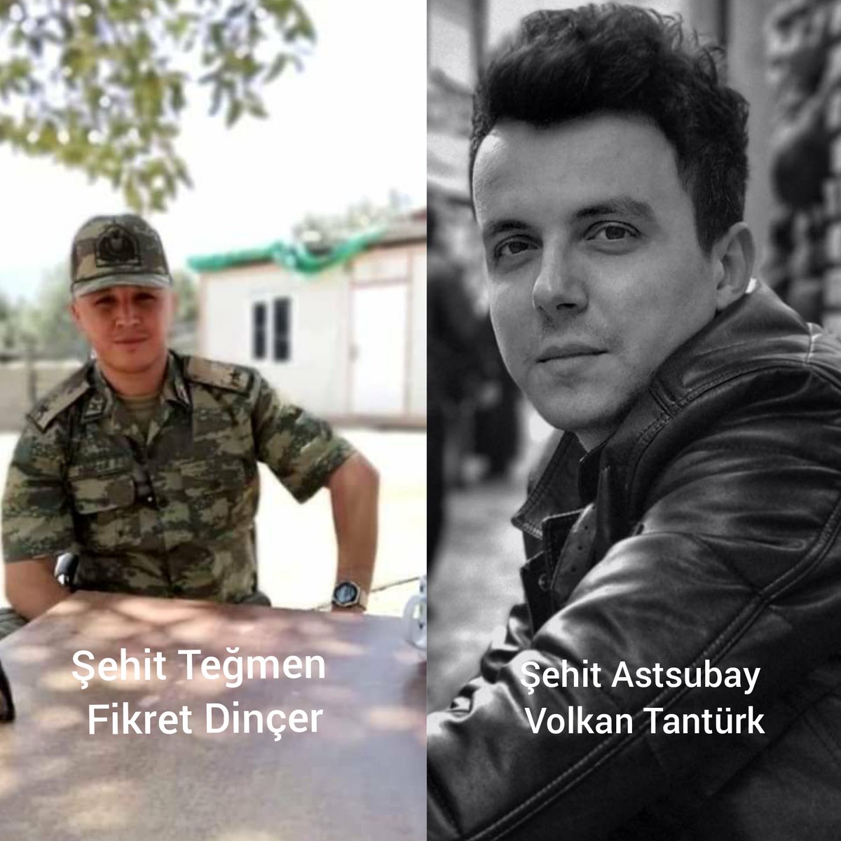 Şehitlerimize Allah'tan rahmet, 
geride kalanlara sabırlar diliyoruz.