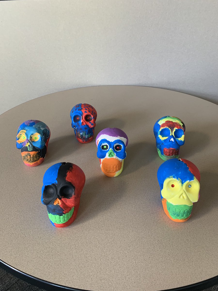 MsM_TLC's tweet photo. Huge thank you to the @BensenvilleLib for allowing our students to celebrate National Hispanic Heritage Month by painting their own Calavera #ourndsec https://t.co/LcO9SxwltS