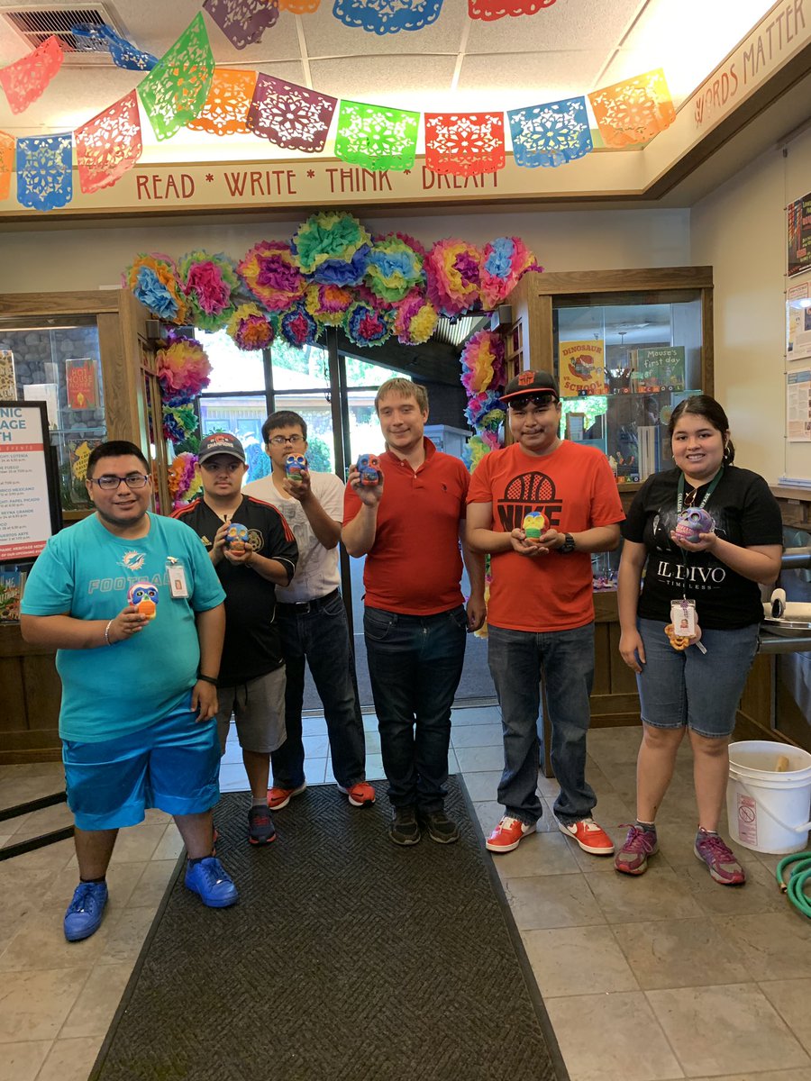 MsM_TLC's tweet photo. Huge thank you to the @BensenvilleLib for allowing our students to celebrate National Hispanic Heritage Month by painting their own Calavera #ourndsec https://t.co/LcO9SxwltS