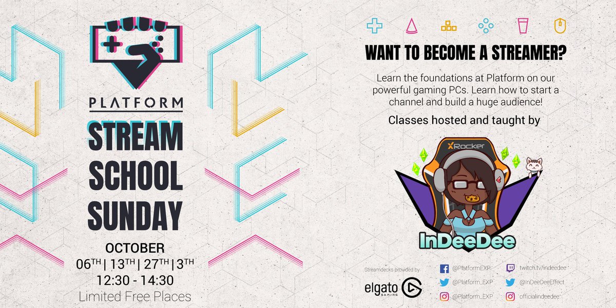 InDeeDeeEffect's tweet photo. Calling all current & potential content creators! Tickets are now available for you to book for Stream School Sundays here in London, UK. Spaces are limited so reserve ASAP
https://t.co/djxY2xnUwK
#twitch #streamersupport
@Platform_EXP @SenseiOrg @CriticalMove @TwitchPlayhouse https://t.co/3wc77ugjU3