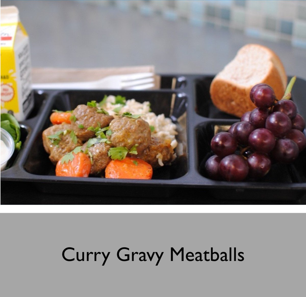 MenuFreedom's tweet photo. Our Curry Gravy Meatball recipe has been a long-time favorite entree of both students and foodservice staff. It's easy to prepare and pairs well with pasta, potatoes or cilantro rice. #menufreedom #SchoolLunch 
https://t.co/nCk0yYj8qO https://t.co/UyjvOG24nj