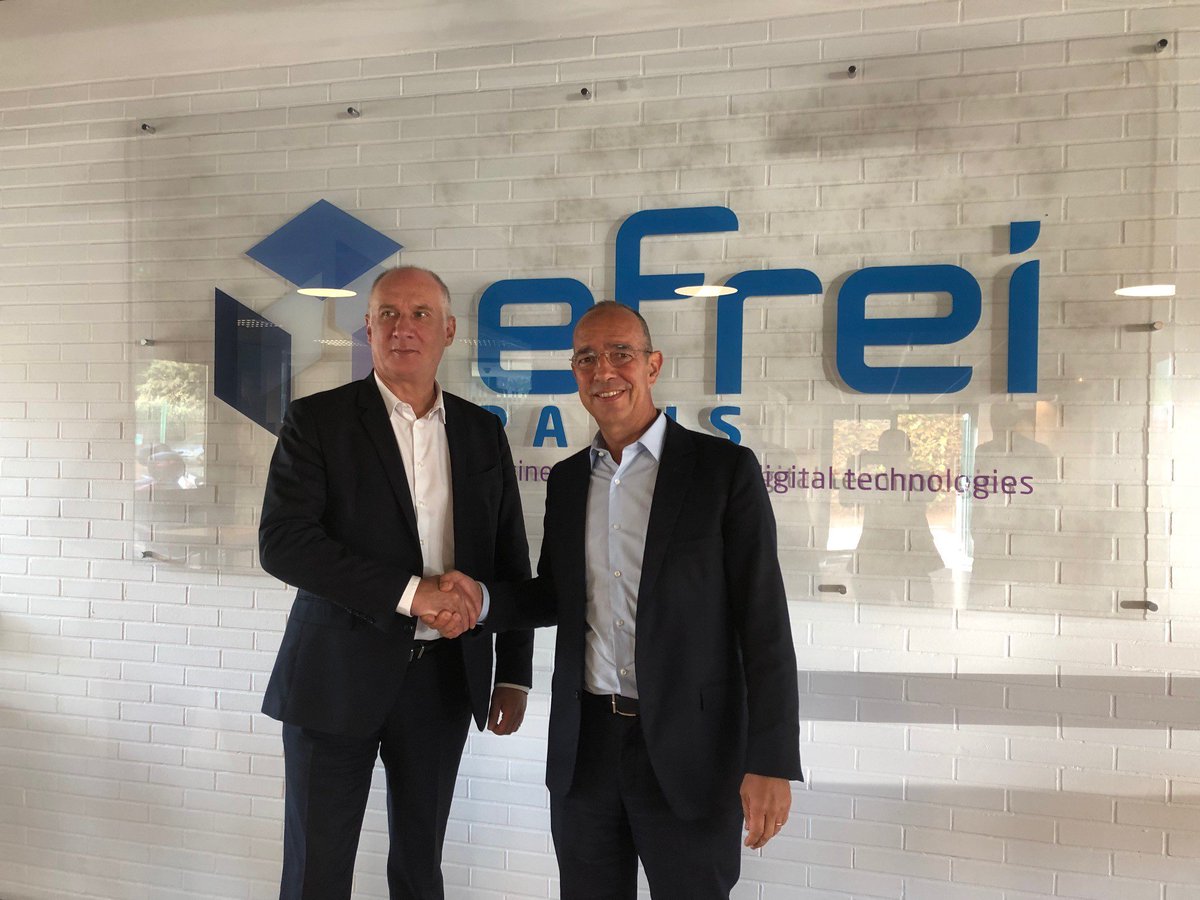 _Fabiana_Faria's tweet photo. ✈️🚀 Le Groupe SII devient parrain de la majeure #Avionique et #Espace de l’ @Efrei_Paris Paris. 👩🏻🎓Nous allons donc accompagner les étudiants de M1 e M2 dans leurs projets, leurs cours et #stages ! 📸 Retour en image sur la signature du partenariat. https://t.co/NMOyoauWG9